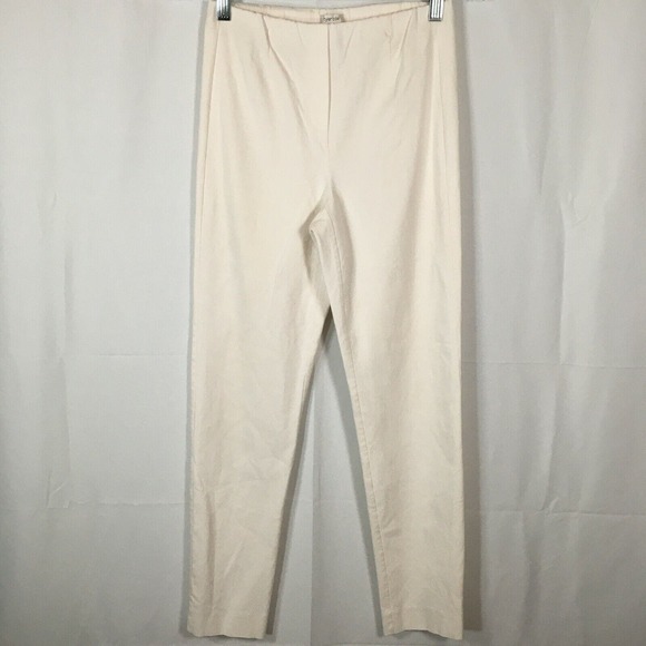 Tyler Boe Pants - Tyler Boe Pants Womens Sz 6 White Ivory Cotton Stretch Pull On Skinny Ankle‎